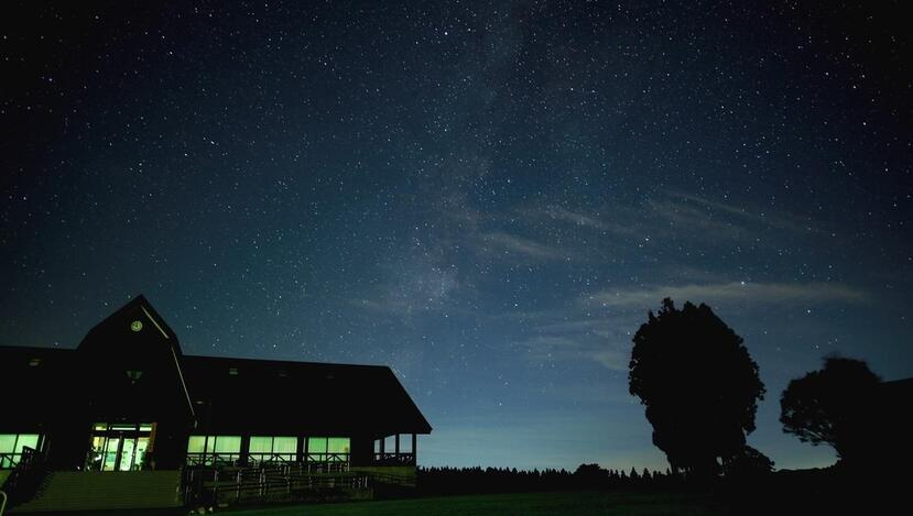 六呂師高原の満天の星空の写真