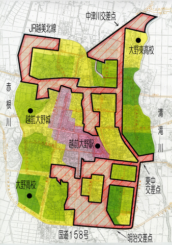 特別用途地区区域図