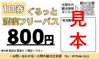 フリーパス（1日券）