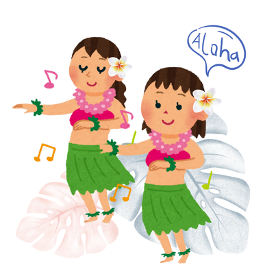 フラダンスのイラスト