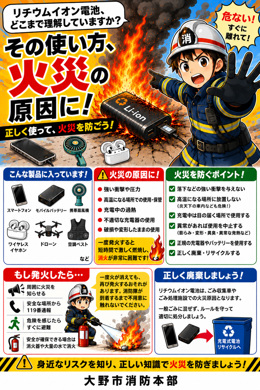 リチウムイオン電池について