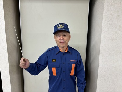 第3代　大野市消防団ラッパ隊隊長　勝森　章博