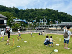 しゃぼん玉ワークショップの様子